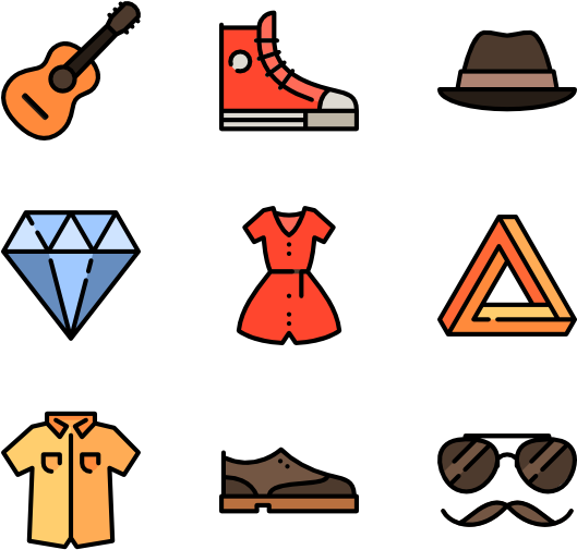 Hipster Style - Iconos Hipsters Png Clipart (600x564), Png Download