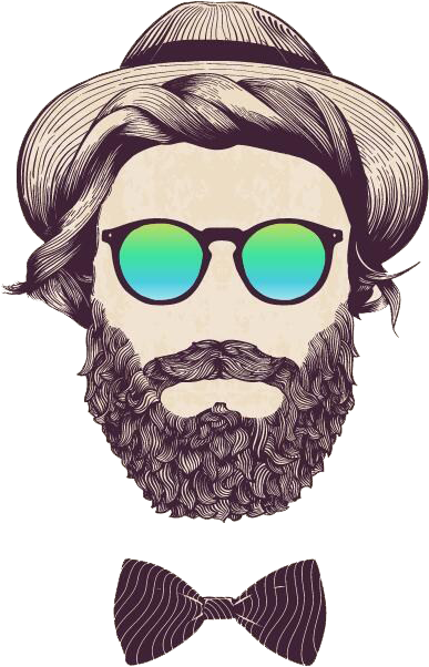 Bearded Illustration Royalty-free Hipster Stock Man - Hipster Long Beard Art Clipart (649x742), Png Download