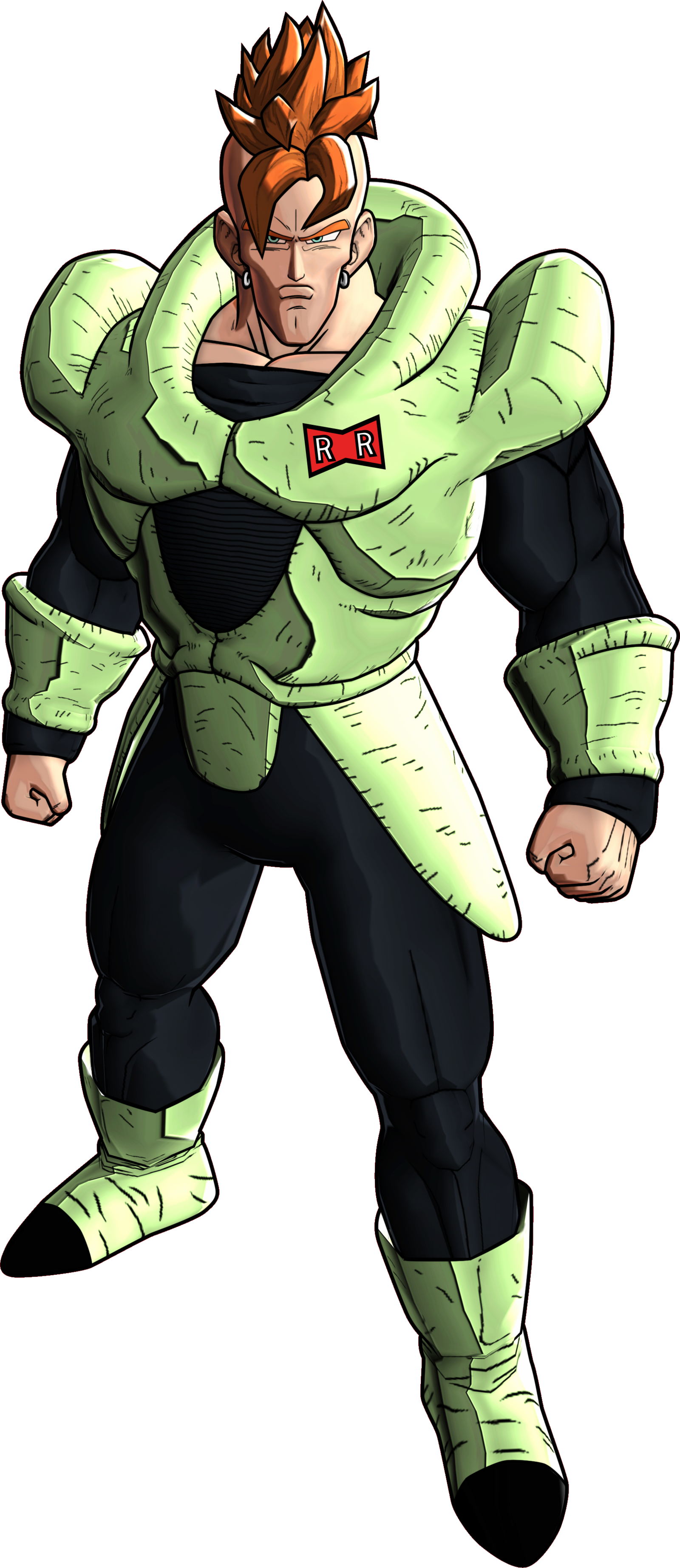 Android16 Battle Of Z Render - Dragon Ball Fighterz Render Clipart (1600x3690), Png Download