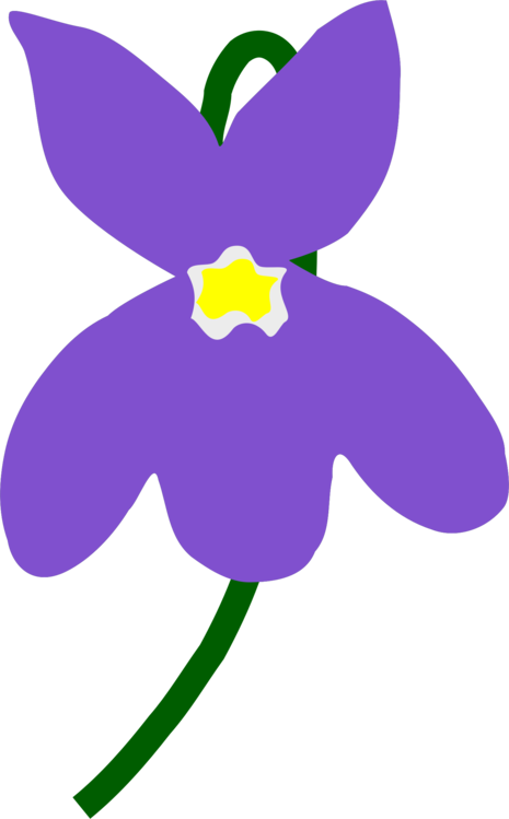 Violet Pansy Watercolor Painting Plants Flower - Clipart Viola - Png Download (465x749), Png Download