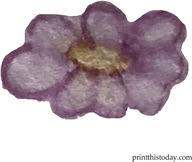 Free Watercolor Handmade Leaves Clipart Free Watercolor - Viola - Png Download (720x720), Png Download