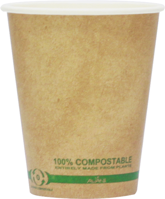 Brown Coffee Cup With Cornstarch Lining - Avani Coffee Cup Clipart (1000x1000), Png Download