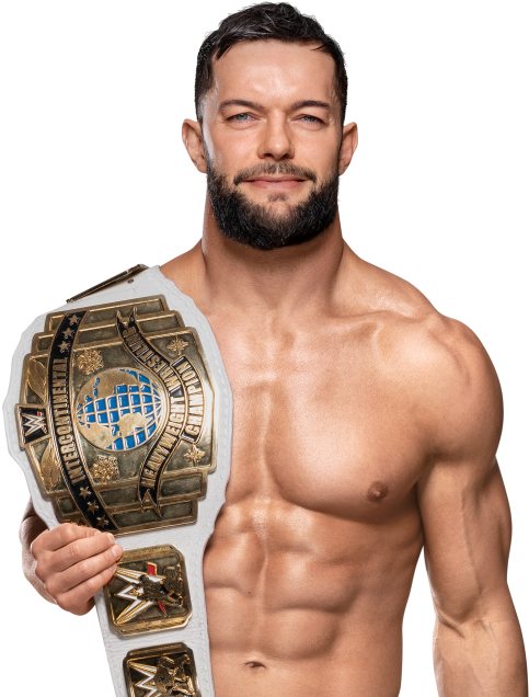 Finn Balor - Finn Balor With The Intercontinental Championship Clipart (540x640), Png Download