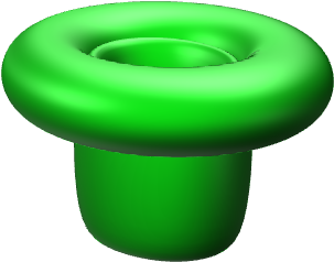 Super Mario Warp Pipe - Circle Clipart (925x694), Png Download