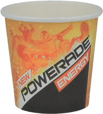 4oz/100ml Full Color Printed Paper Cup Powerade - Powerade Clipart (1000x1000), Png Download