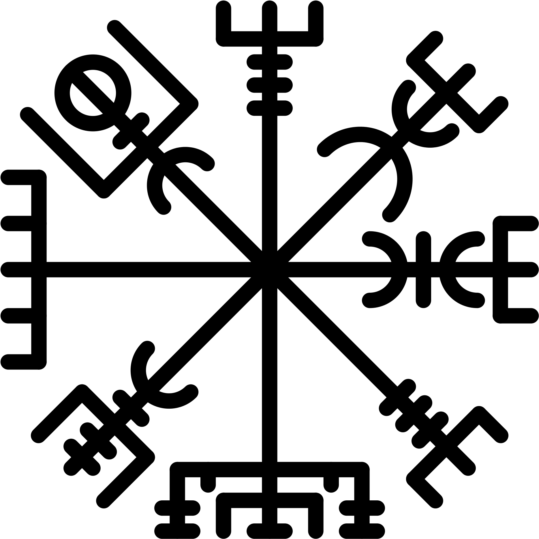 Valknut Transparent Ancient - Signo De Proteccion Vikingo Clipart (2000x2000), Png Download