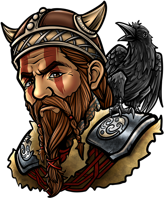 Bleed Area May Not Be Visible - Viking Loki Art Clipart (583x700), Png Download