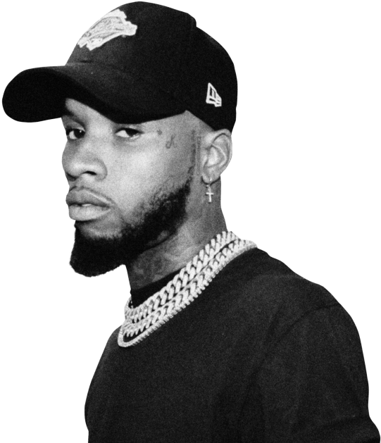 Tory Lanez At 1 Oak - Tory Lanez Black And White Clipart (640x640), Png Download