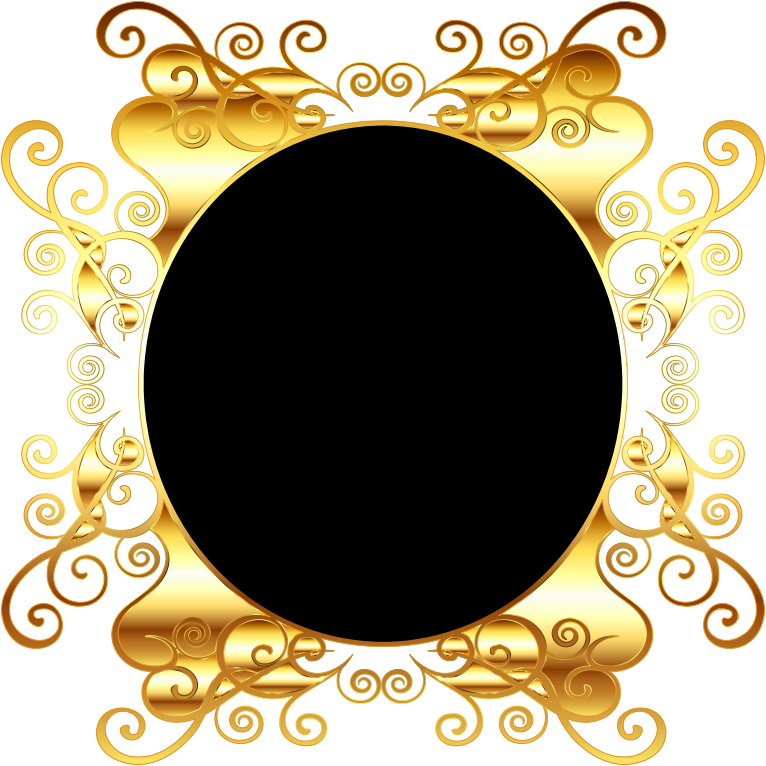 Oval Gold Frame Png Png Medium - Transparent Background Oval Frame Gold Png Clipart (766x766), Png Download