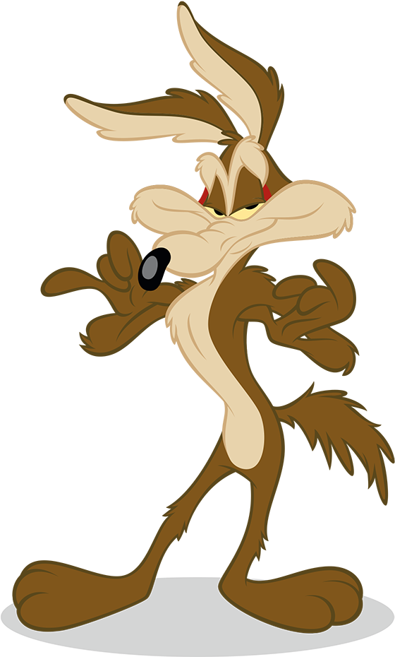 Seedy Clipart Roadrunner Coyote - Coyote Looney Tunes Png Transparent Png (568x950), Png Download