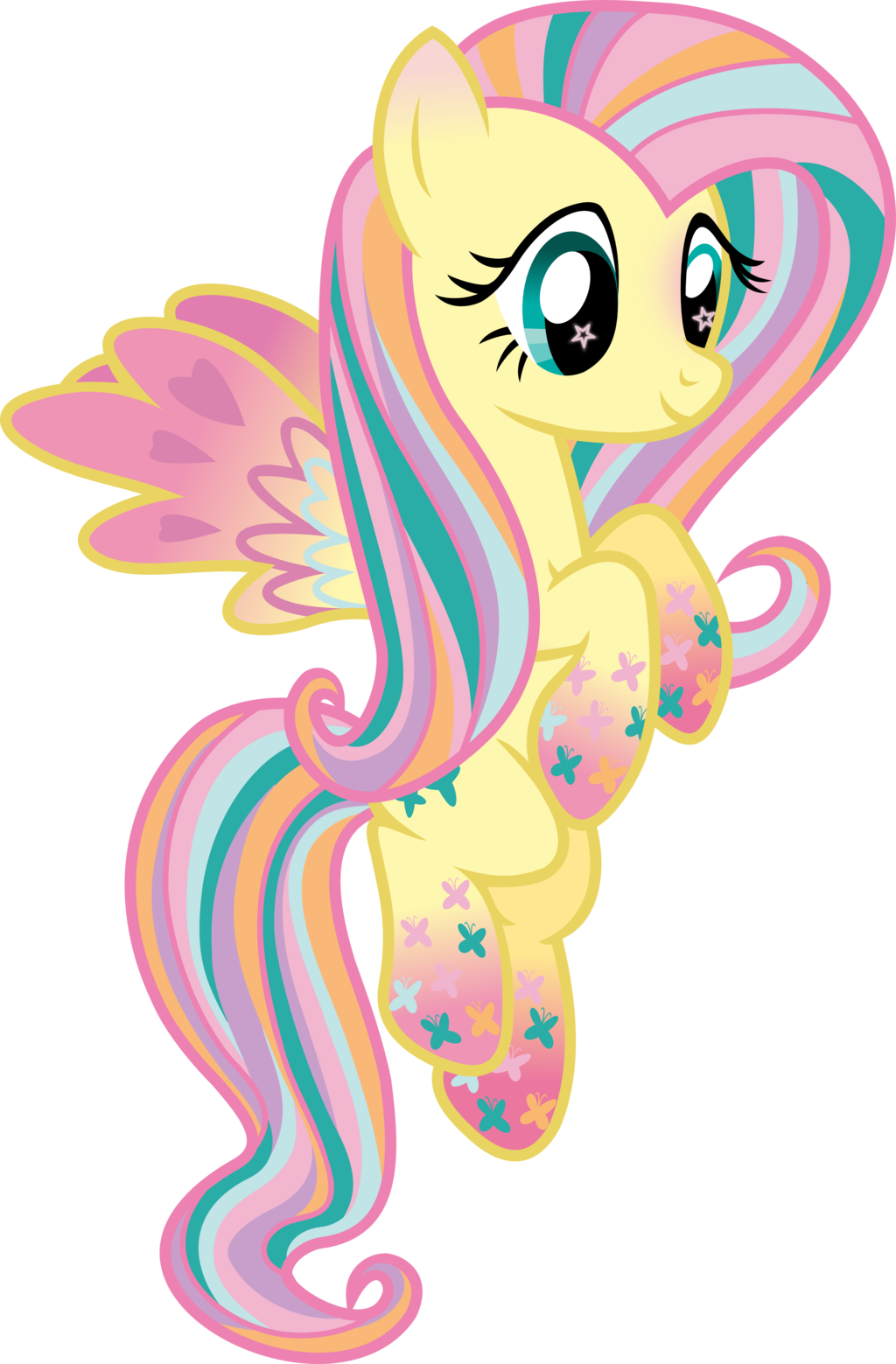 Fluttershy My Little Pony - Fluttershy Clipart (1024x1559), Png Download