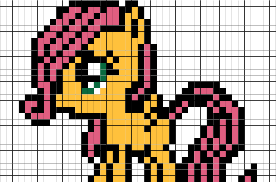 Pixel Art My Little Pony Clipart (880x581), Png Download