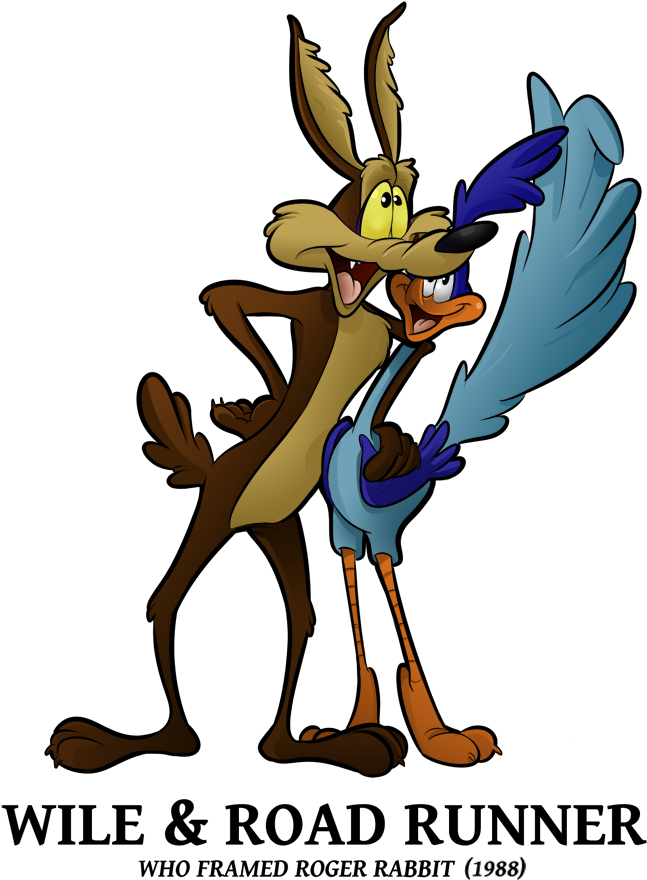 Road Runner And Wile By Boscoloandrea - Looney Tunes Clipart (651x900), Png Download