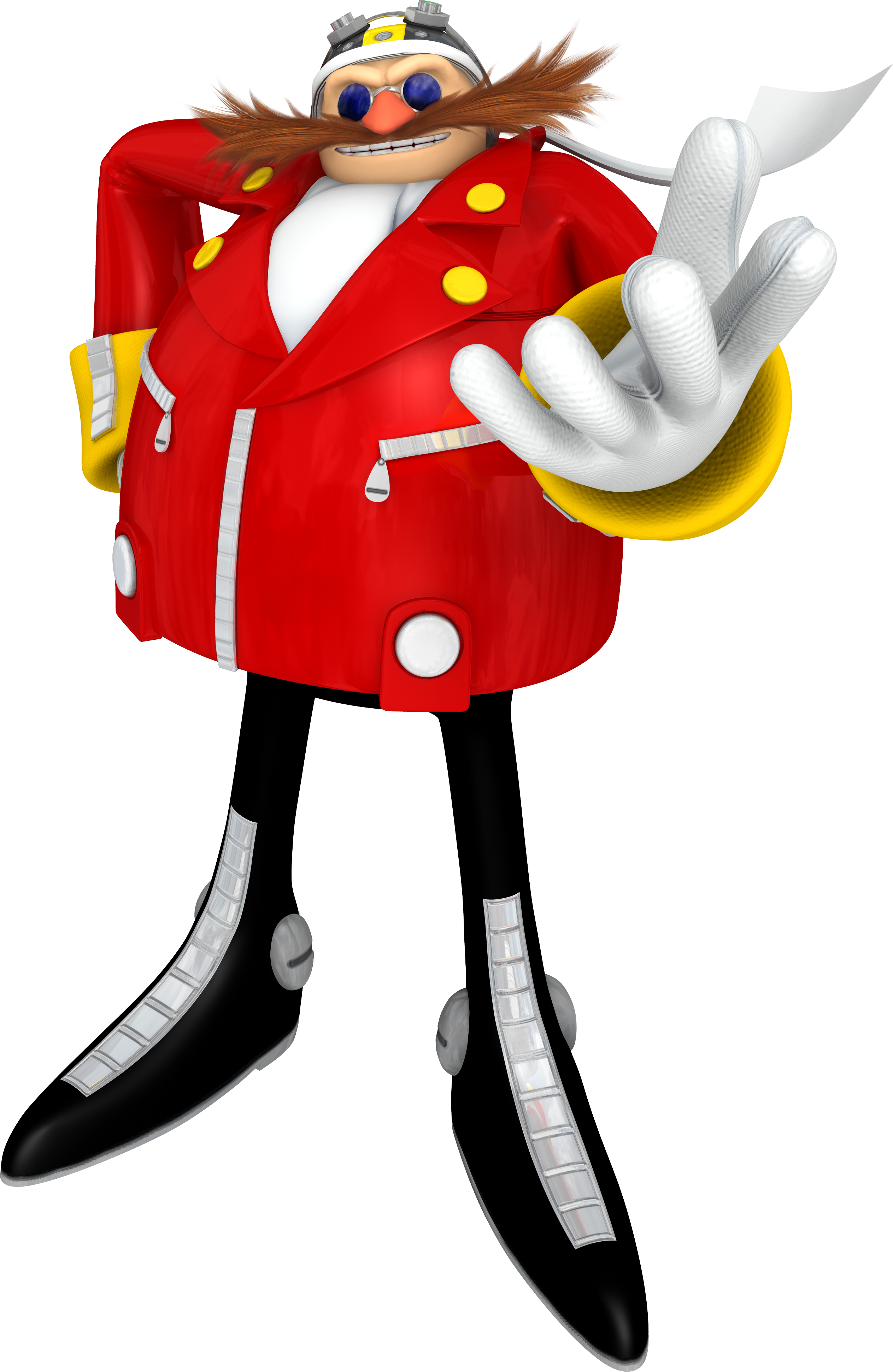 Sonic Free Riders Eggman Artwork - Sonic Riders Zero Gravity Eggman Clipart (2527x3884), Png Download