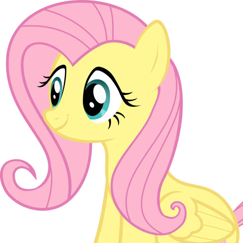 Fluttershy - My Little Pony Fluttershy Front Clipart (788x788), Png Download
