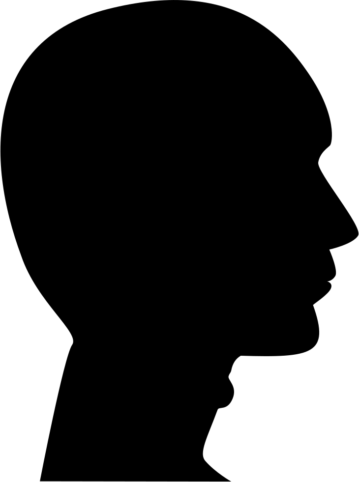 Bald Man Head Comments - Silhouette Clipart (730x981), Png Download