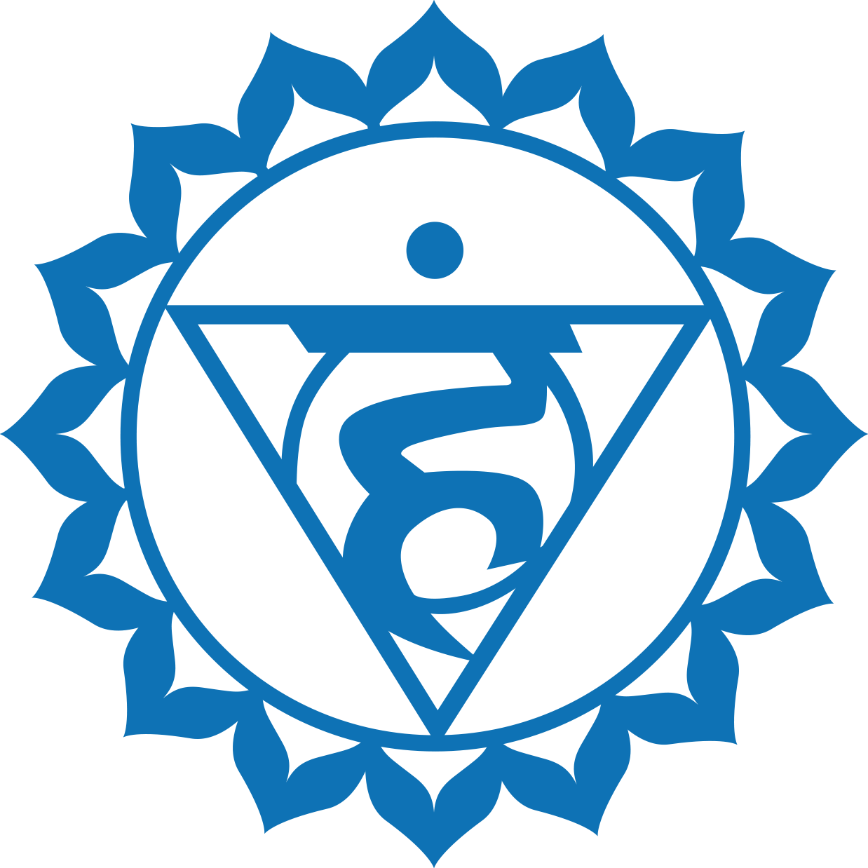 Photo 1510880818 - Chakra Symbols Throat Clipart (1238x1238), Png Download