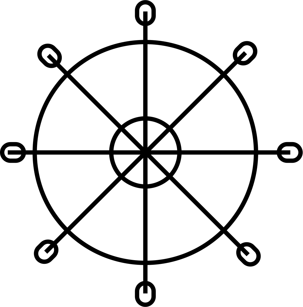 Png File Svg - Bronze Ship Steering Wheel Clipart (981x996), Png Download