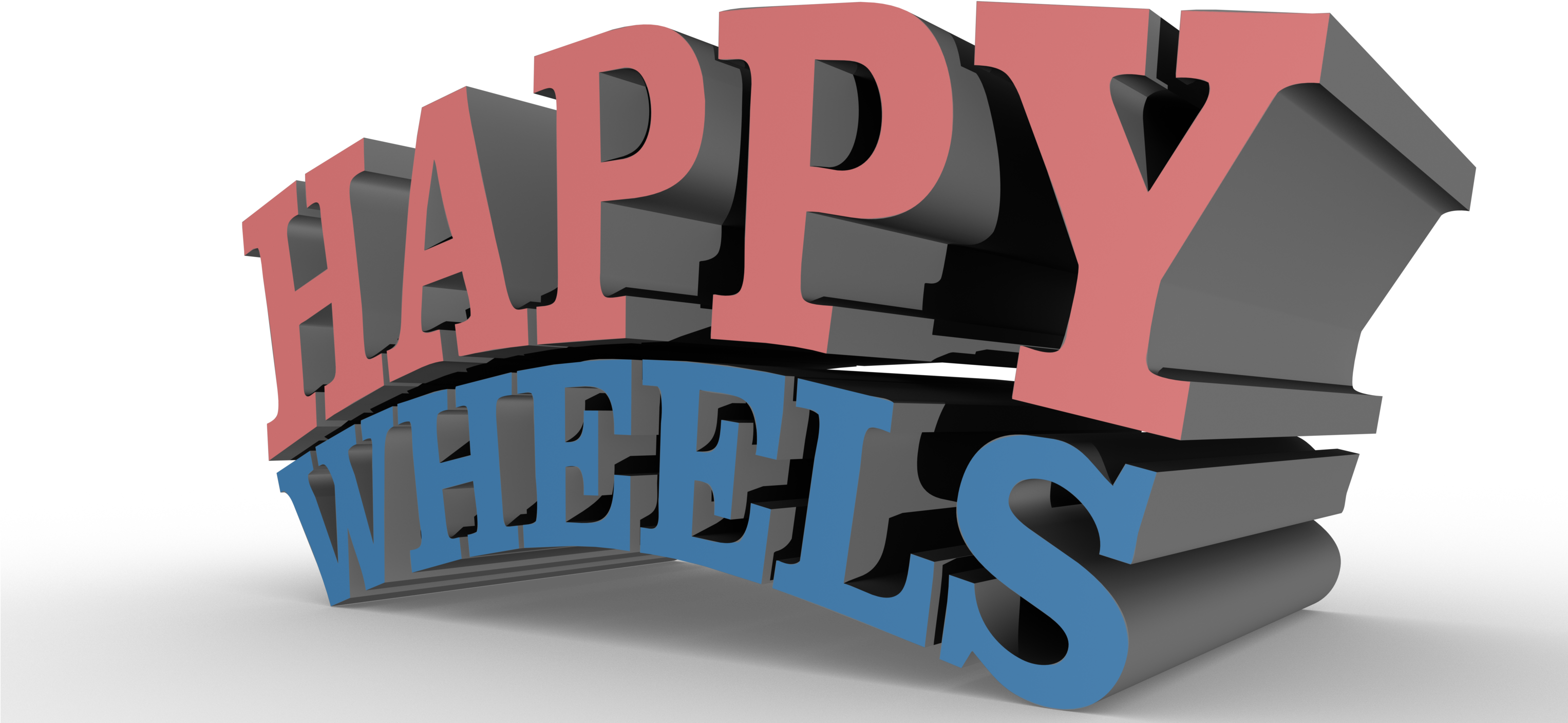 Happy Wheels Clipart (3052x1458), Png Download