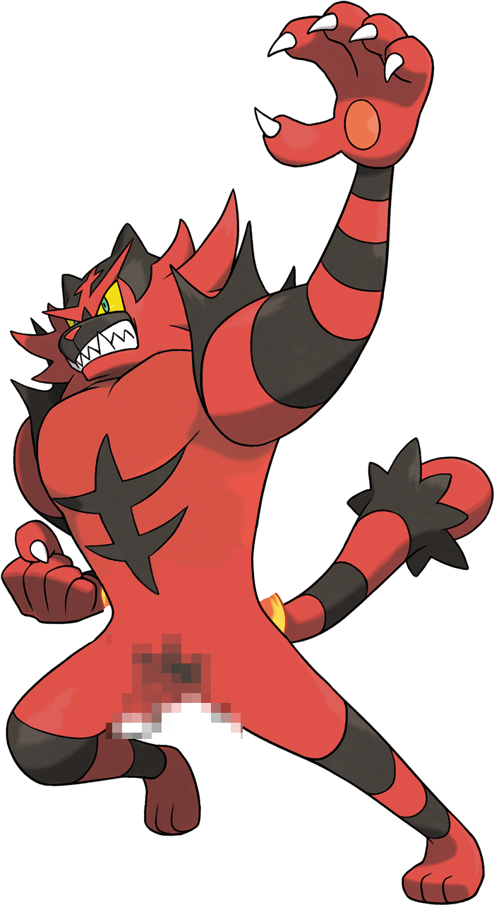 Tiger , - Pokemon Alola Fire Types Clipart (1280x1280), Png Download