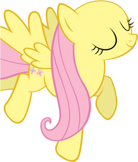 Uploaded - Bald Fluttershy Clipart (532x738), Png Download