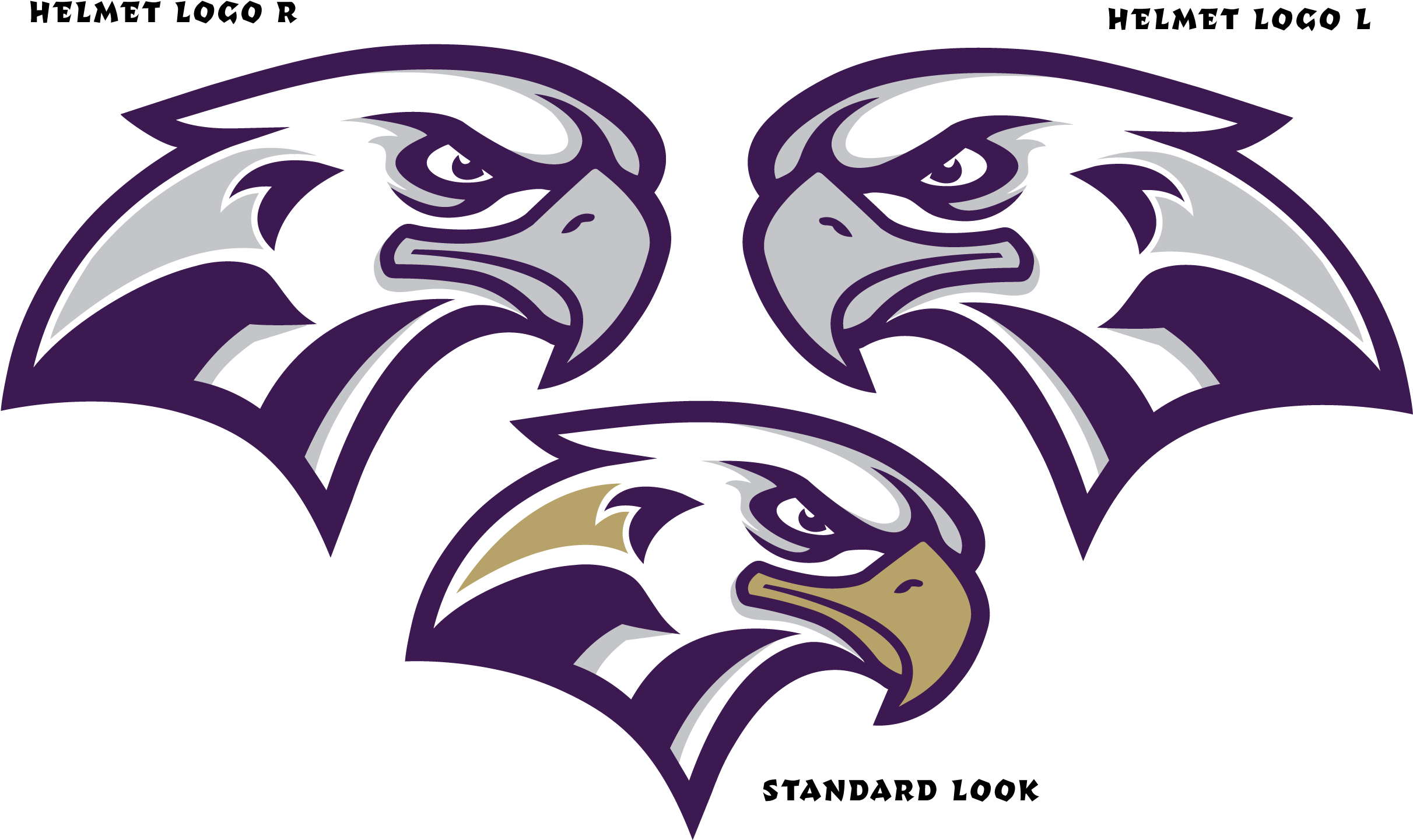 2017 Connell Eagles Helmet Sansc - Illustration Clipart (2423x1441), Png Download