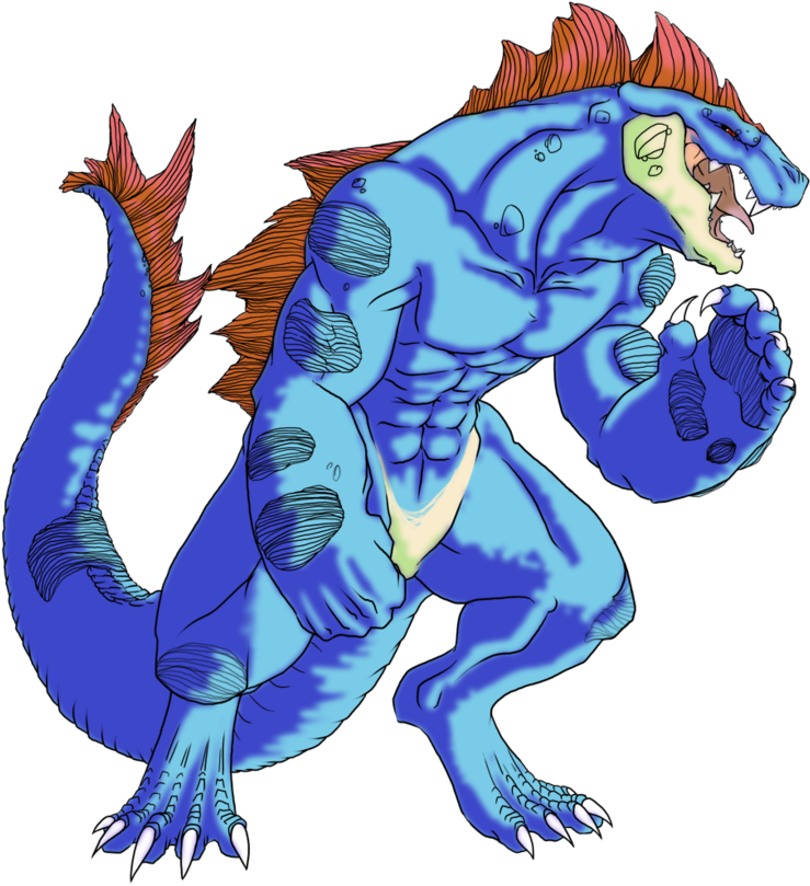 Feraligatr By Chicken-stalker Clipart (900x816), Png Download