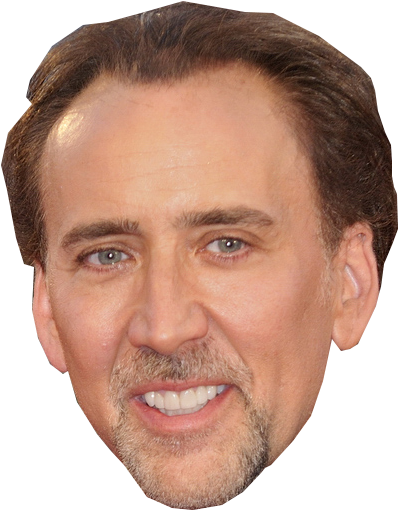 Doge Head Cutout - Nicolas Cage Clipart (788x1000), Png Download