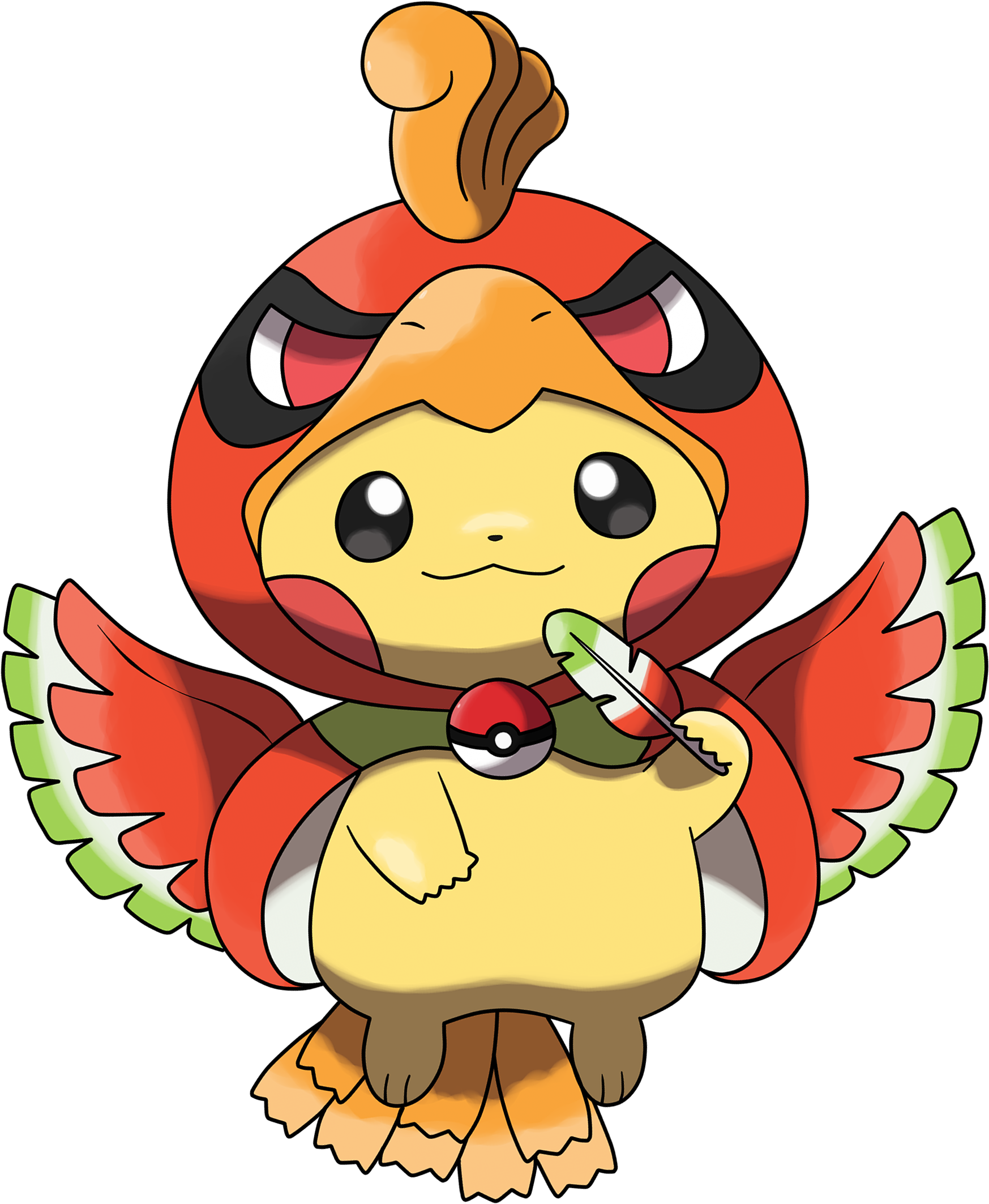 Kyoto Ho-oh Pikachu Mascot Clipart (2500x2345), Png Download