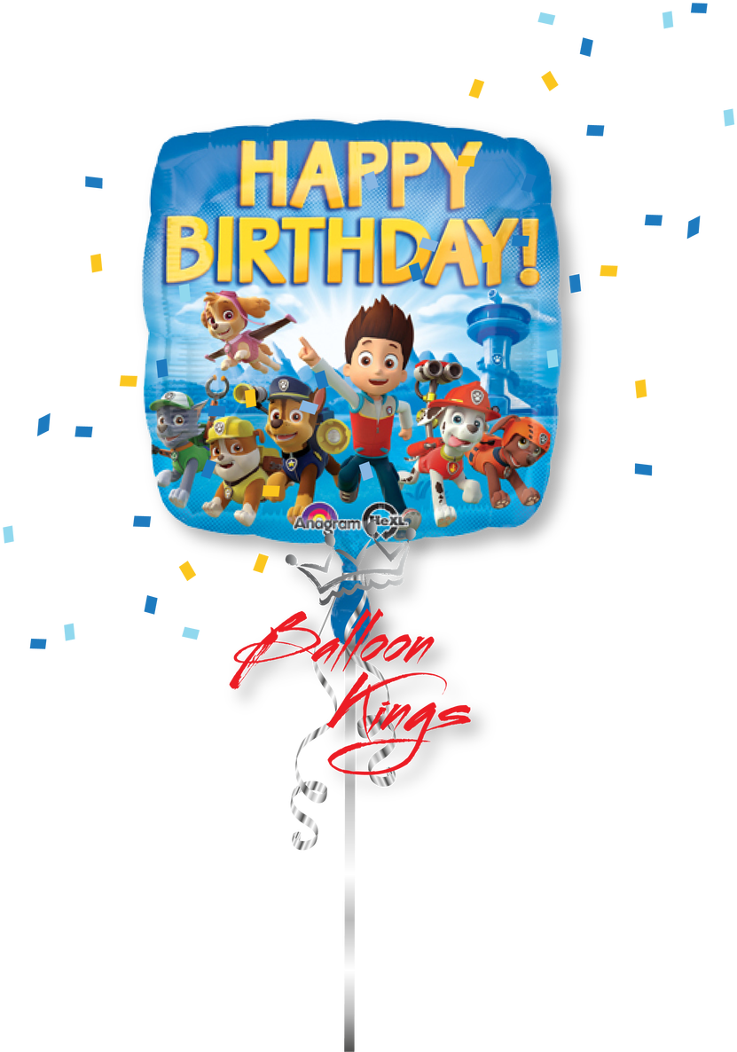 Happy Birthday Paw Patrol Group Clipart (1071x1280), Png Download