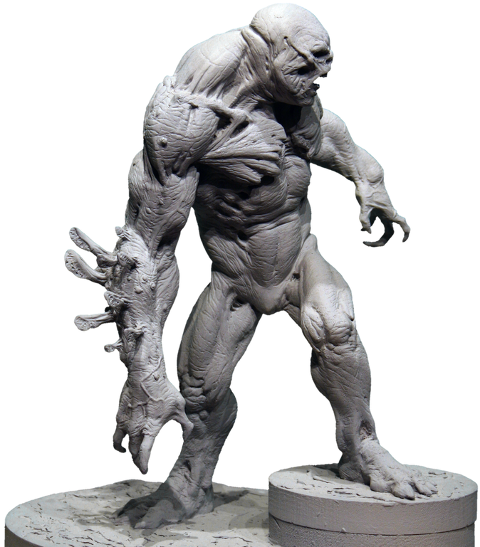 Batman V Superman Doomsday Maquette , Png Download Clipart (674x769), Png Download