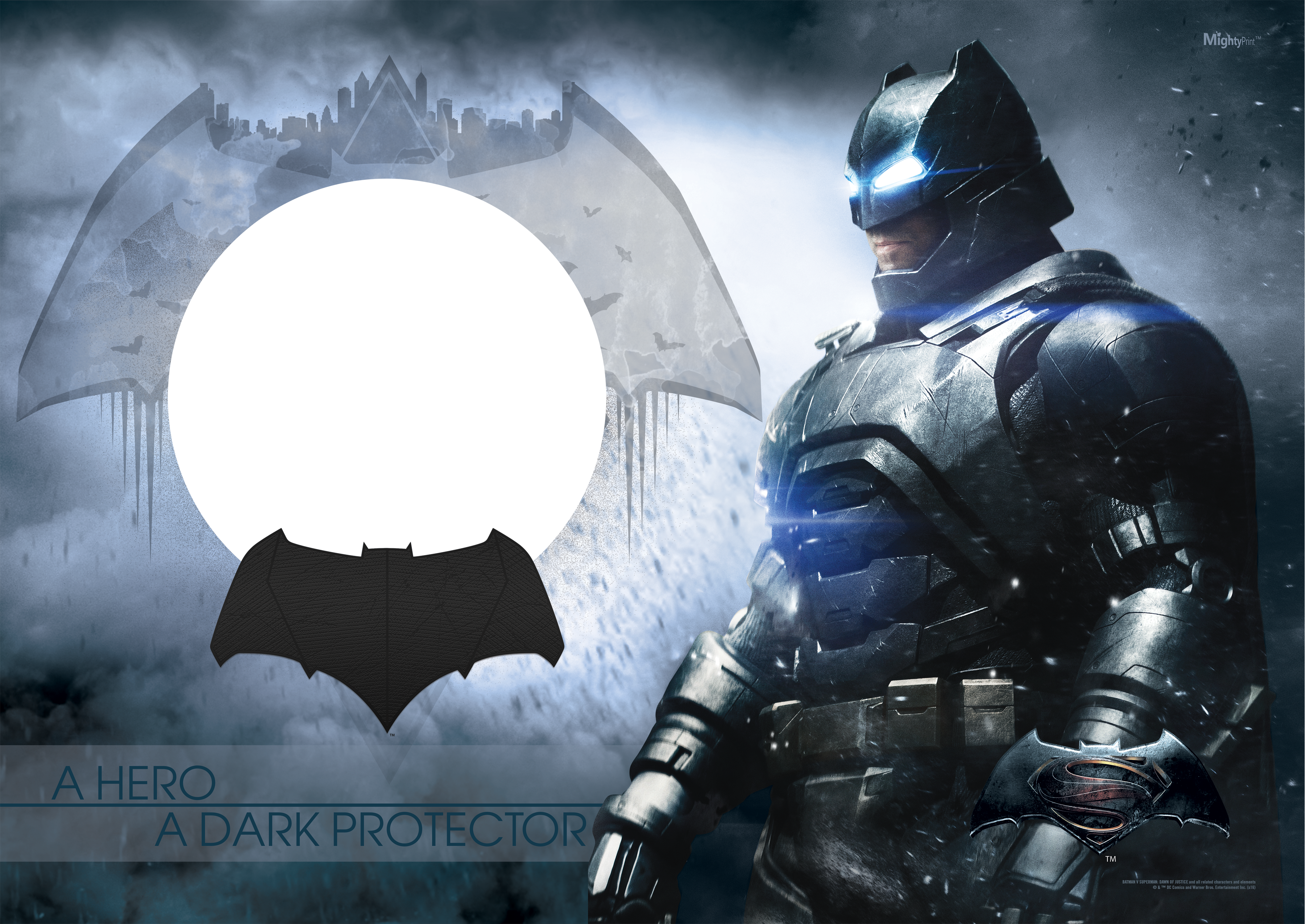 In The Epic Battle Of Batman V Superman - Batman Vs Superman Batman Clipart (3600x2550), Png Download