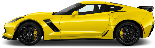 Chevrolet Clipart Car Side View - Newest Corvette Side View - Png Download (640x480), Png Download