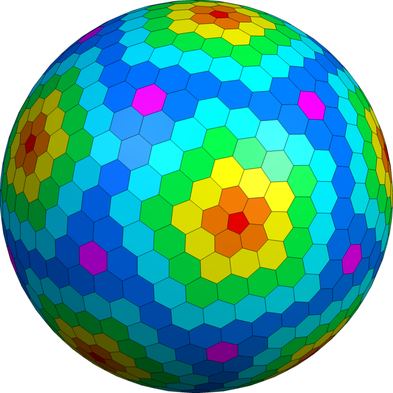 Goldberg Polyhedron 8 2 - Wikimedia Commons Clipart (768x768), Png Download