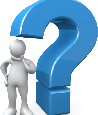 Question Mark Clipart Blue - Questions End Of Presentation - Png Download (640x480), Png Download