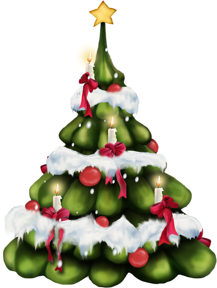 Christmas Images, Christmas Tree With Presents, Merry - Красивые Картинки С Добрым Утром Новогодние Clipart (788x1024), Png Download
