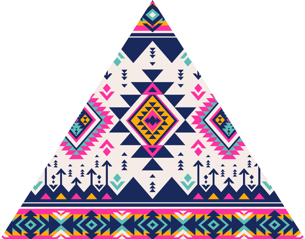 #ftestickers #geometricshapes #triangle #pattern - New Colour Tribal Navajo Vector Clipart (1024x803), Png Download