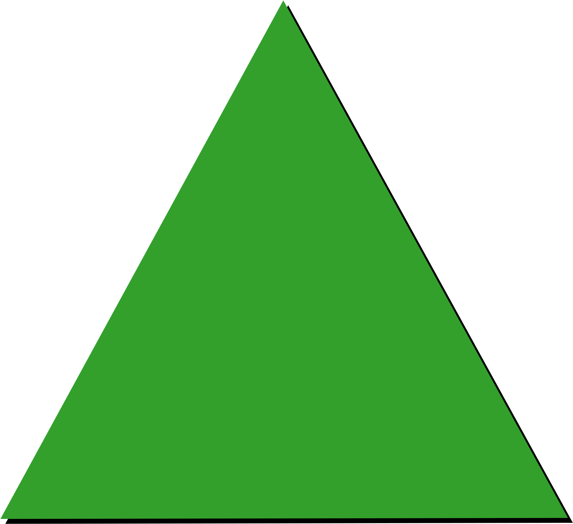 Green Triangle Pattern Block , Png Download - Green Triangle Pattern Block Clipart (1993x1822), Png Download