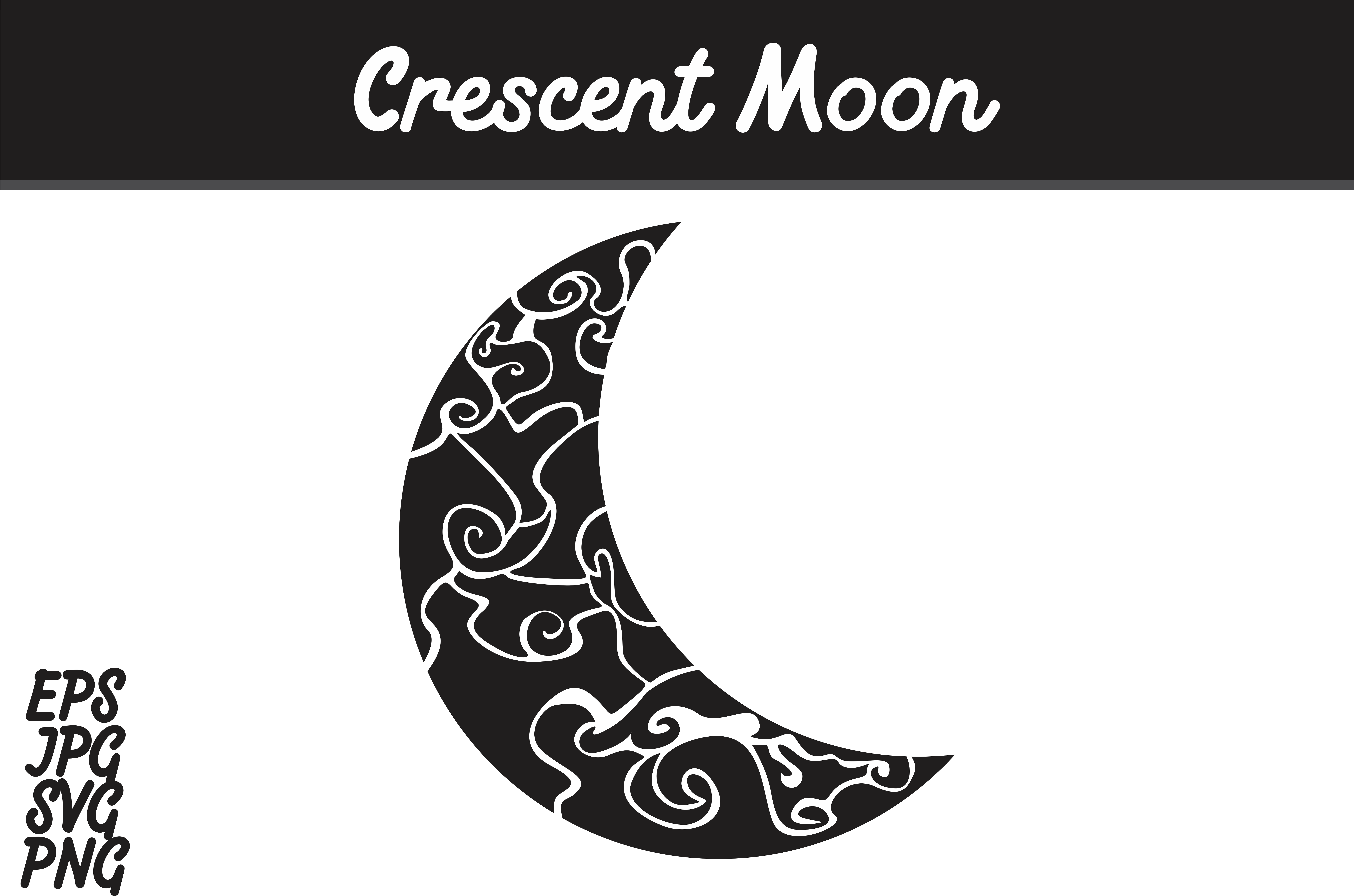 Crescent Moon Svg Vector Image Graphic By Arief Sapta - Batik Mega Mendung Vector Png Clipart (7514x5000), Png Download