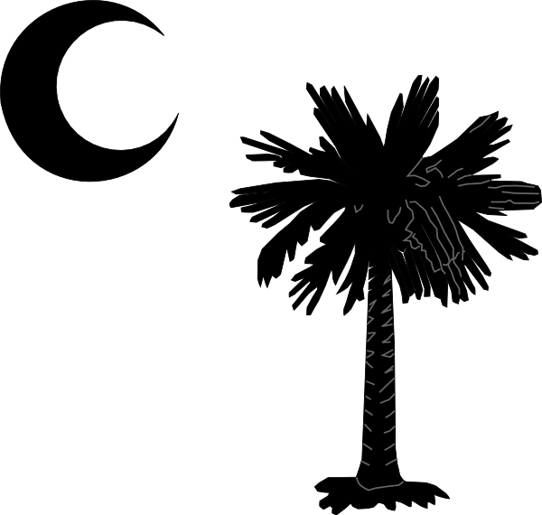 South Carolina Palmetto Tree Clipart (600x570), Png Download