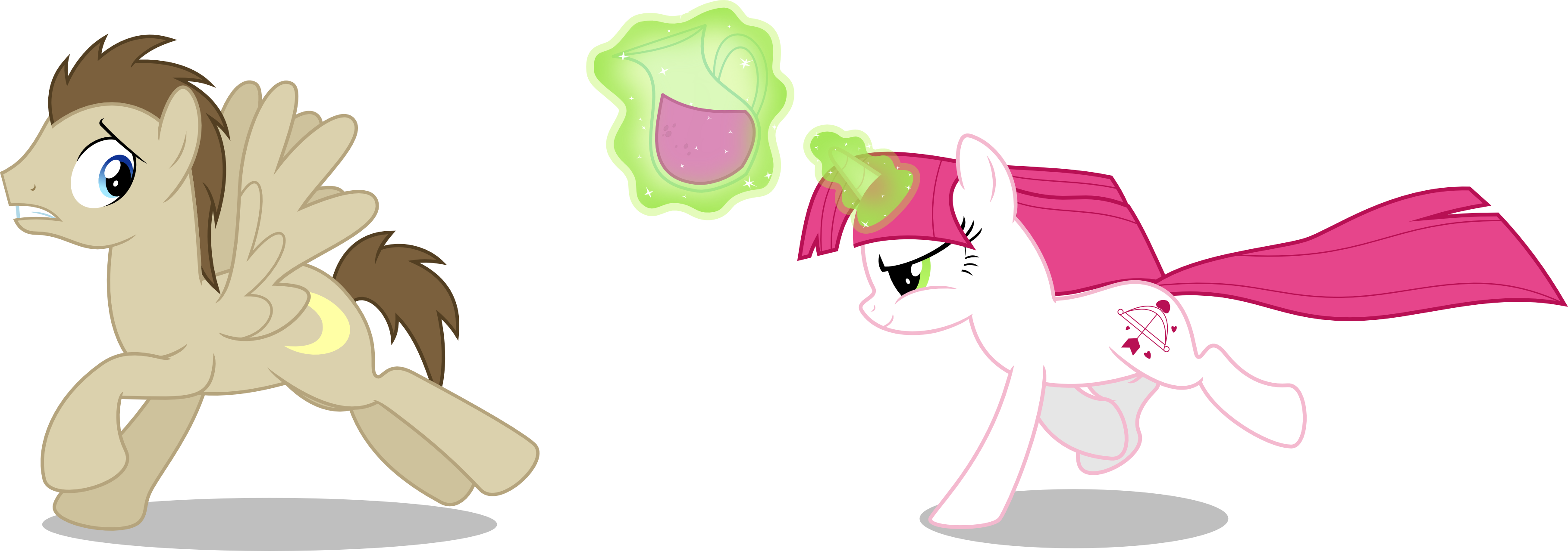 Magic, Male, Mane Moon, Mare, One Sided Shipping, Pegasus, - Lovestruck Mlp Clipart (3636x1280), Png Download