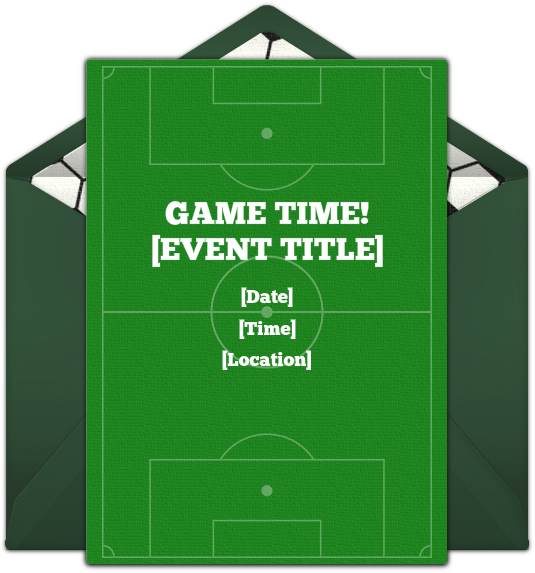 Soccer Field Online Invitation - Signage Clipart (650x650), Png Download