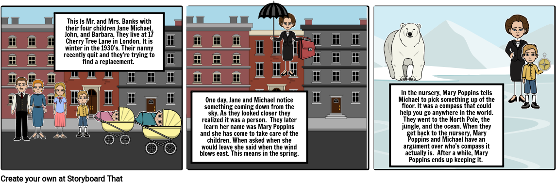 Mary Poppins - Cartoon Clipart (1165x386), Png Download