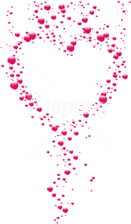 Free Png Transparent Pink Bubble Heart Png - Hearts Bubbles Clipart (480x790), Png Download