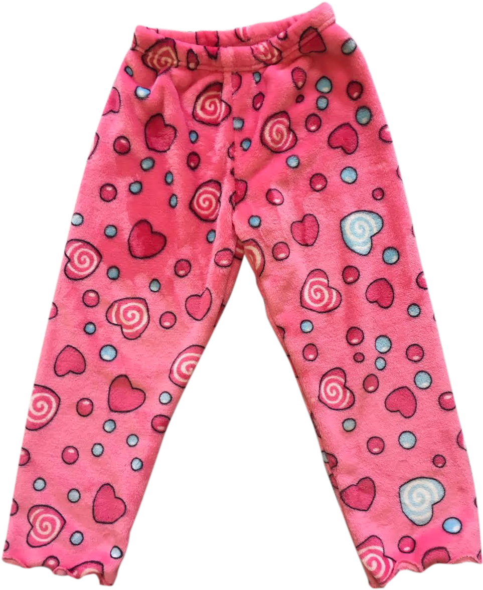 Pink Hearts Pants - Pajamas Clipart (1000x1333), Png Download
