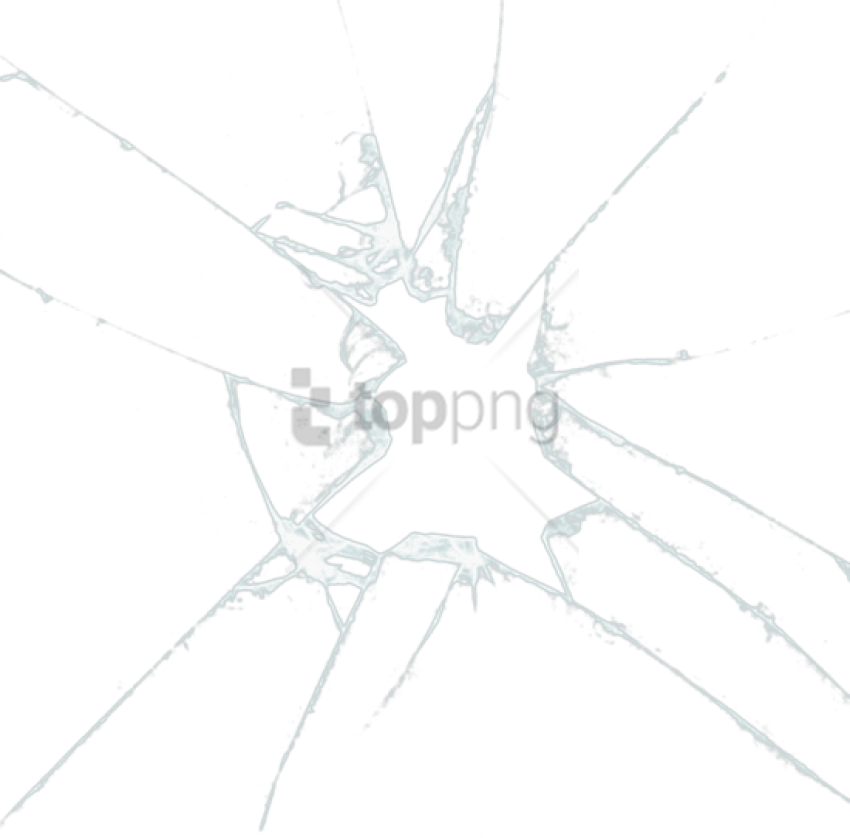 Free Png Cracked Glass Effect Png Png Image With Transparent - Broken Glass Photoshop Clipart (850x838), Png Download