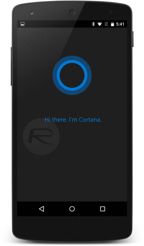 Cortana For Android - Smartphone Clipart (501x854), Png Download