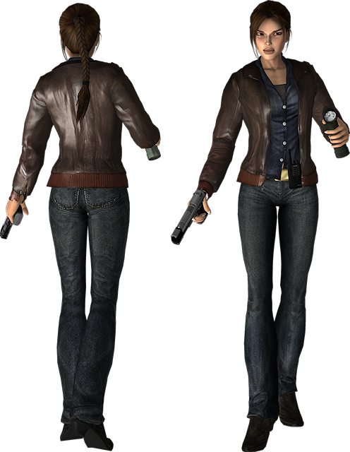 Lara Croft Silent Hill - Silent Hill Character Png Clipart (496x640), Png Download