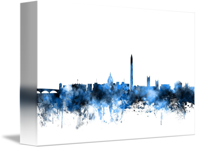 Skyline By Michael Tompsett - Canvas Clipart (650x489), Png Download