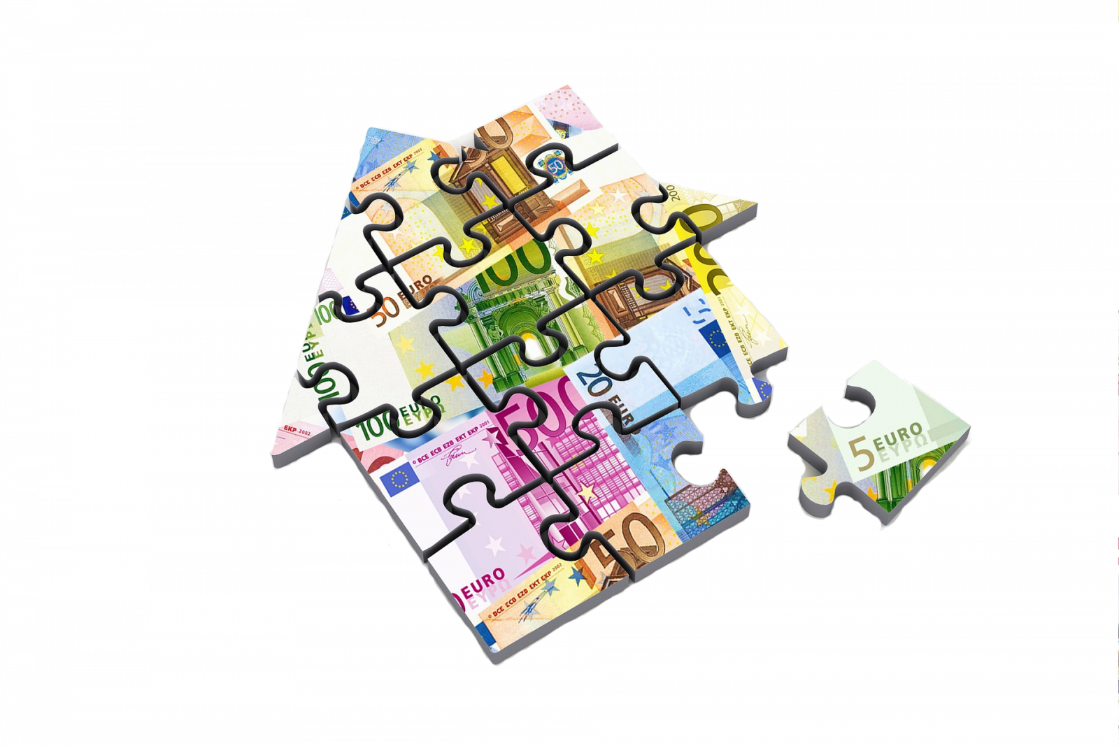 One Of Many Pieces Of The Puzzle That Belongs To The - Creditos Imobiliarios Clipart (1600x1067), Png Download